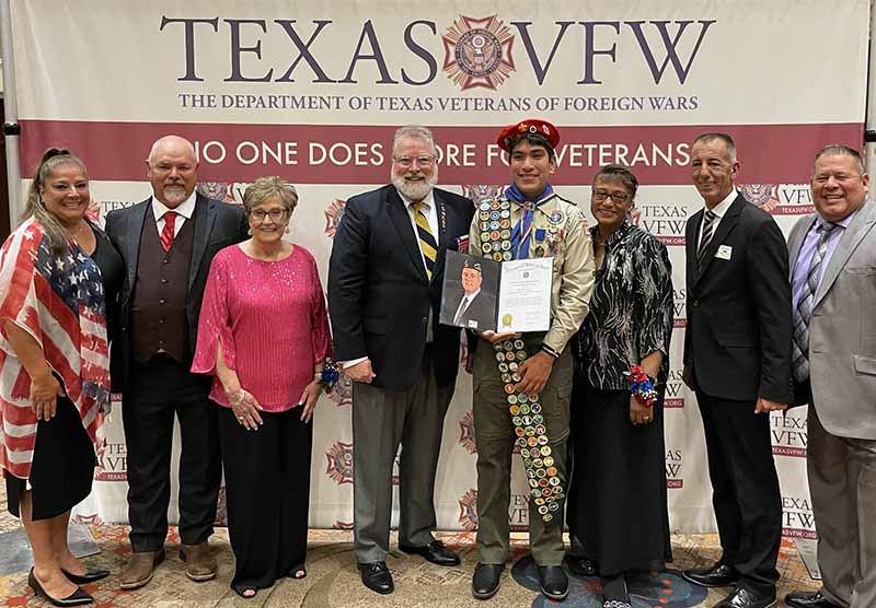 Department of Texas VFW 2022-2023 Scout of the Year Winner