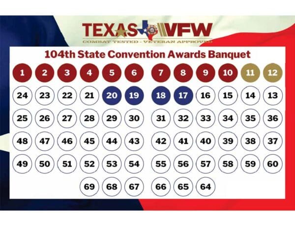 2024 Banquet Ticket Table Chart